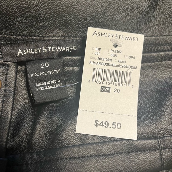 Black Faux Leather Skirt - Picture 3 of 4